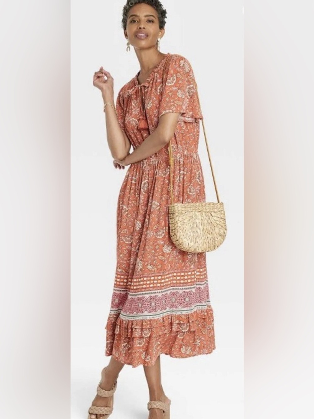 Knox Rose Dress Light Brown Size XSmall